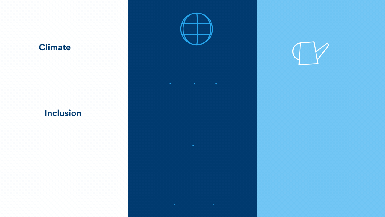 Animierte Icons für die Unternehmens-Website für Impact Investment