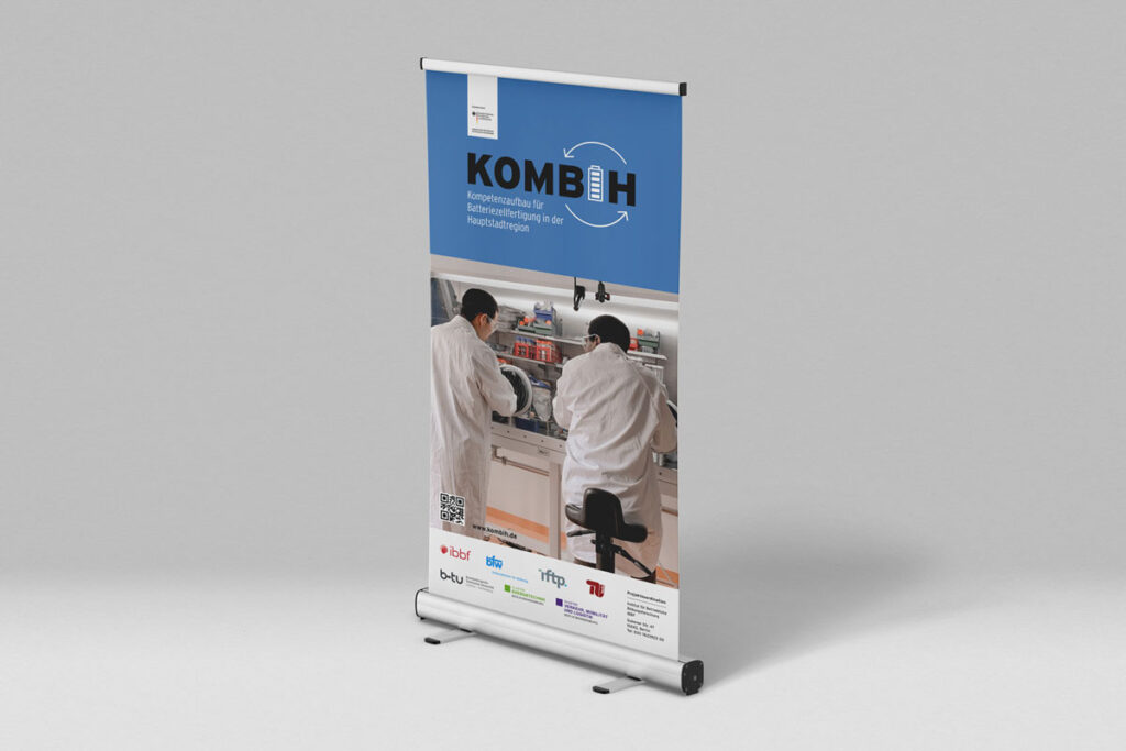 Corporate Design für Batterie-Projekt: Roll-Up